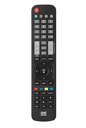 One for all Mando TV Universal URC3661 Plateado