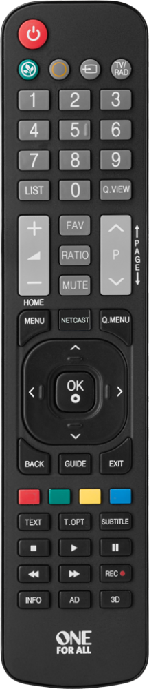 universal remote for lg tv