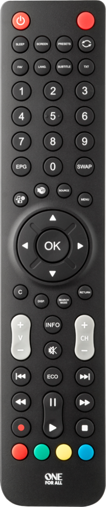 Replacement Remote Control for TV LC-19SH7E-BK 
