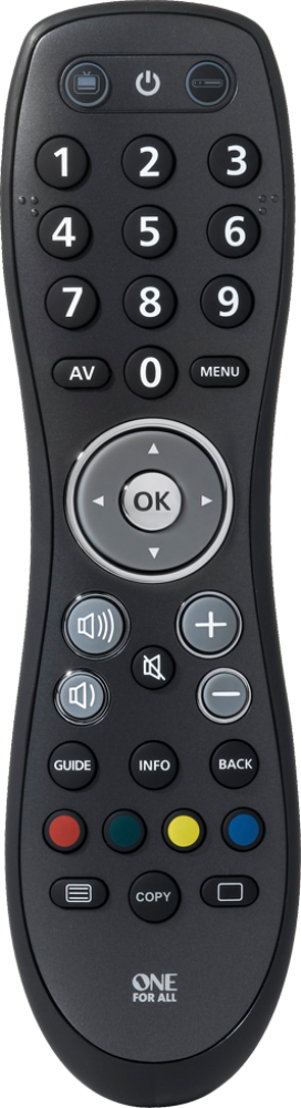 Simple Universal Remote control by One For All (URC6420)